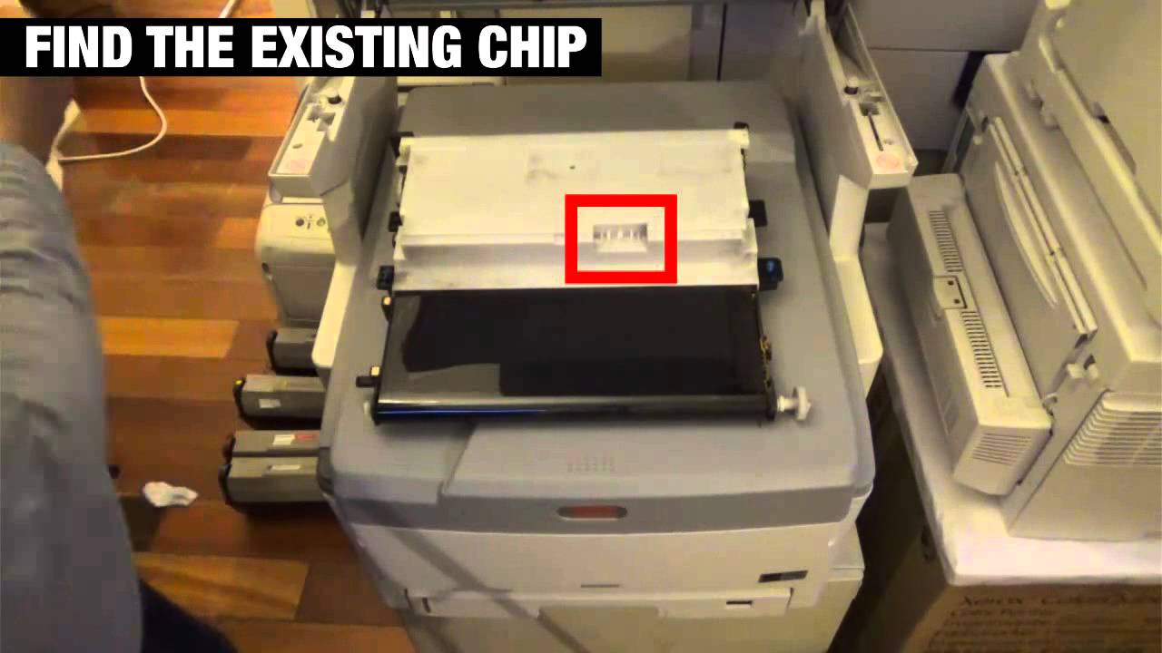 Transfer Belt Reset Chip guide for OKI, Toshiba, Muratek, Xerox, Intec and etc