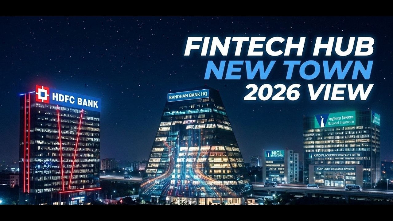 Fintech Hub Kolkata Update | Biggest Financial CBD of New Town Evening View 2026
