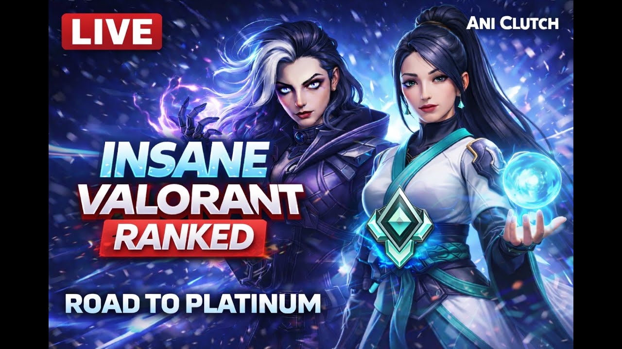 FUNNY VALORANT RANKED 🔥| ROAD TO PLATINUM | ANI CLUTCH #valorant #ranked #rankup #gamingindia