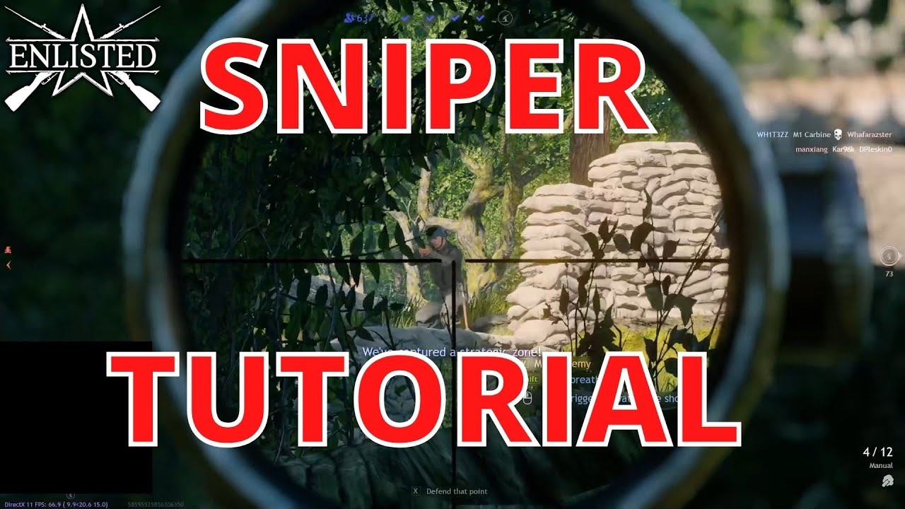 How to play Sniper ENLISTED sniper guide and tutorial for new players PC game Tips and Tricks