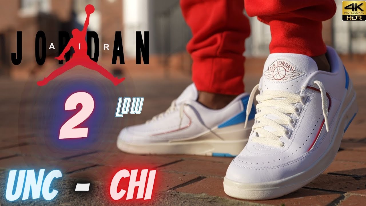 JORDAN 2 LOW POWDER BLUE DETAILED REVIEW & ON FEET W LACE SWAPS!!