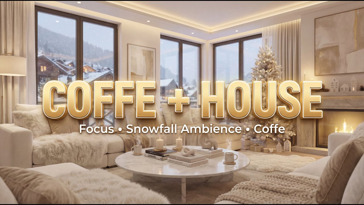🔥 CHRISTMAS HOUSE + COFFEE Mix | Focus • Cozy Ambience • Deep House for Study & Work (2H)