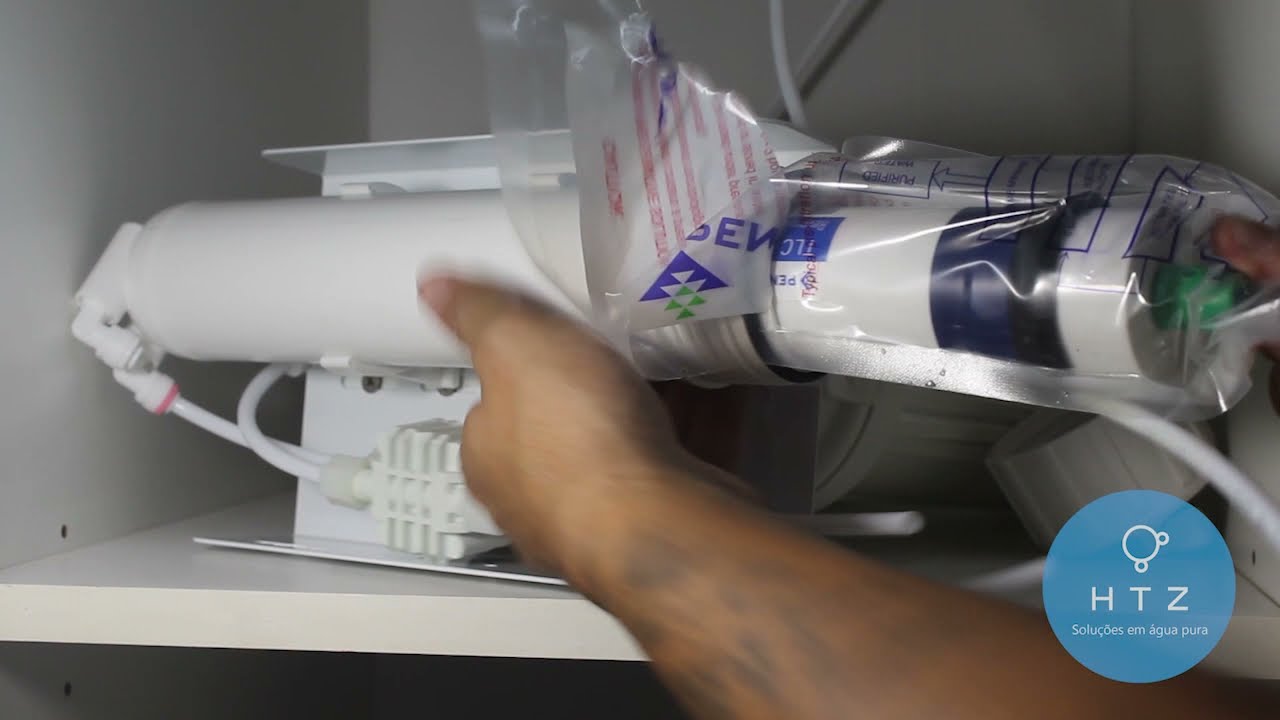 Manual em vídeo de instalação e utilização de HTZ Osmose Reversa