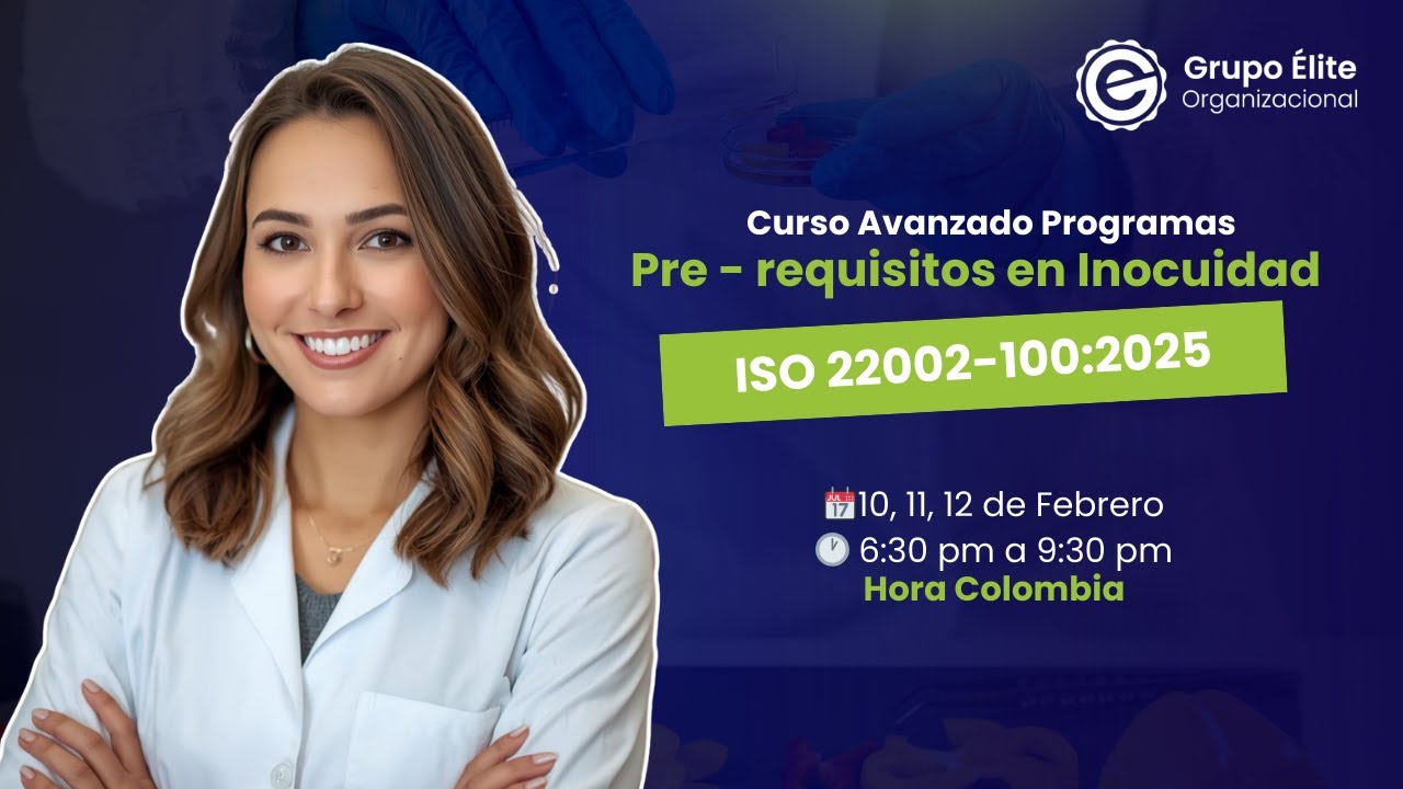 Curso Avanzado Programa Pre Requisitos ISO 22002-100:2025