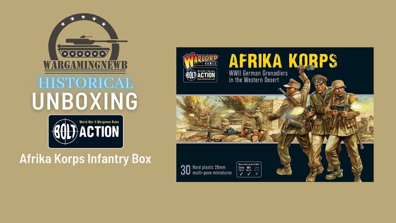 Распаковка коробки пехоты Африканского корпуса Warlord Games [Распаковка]