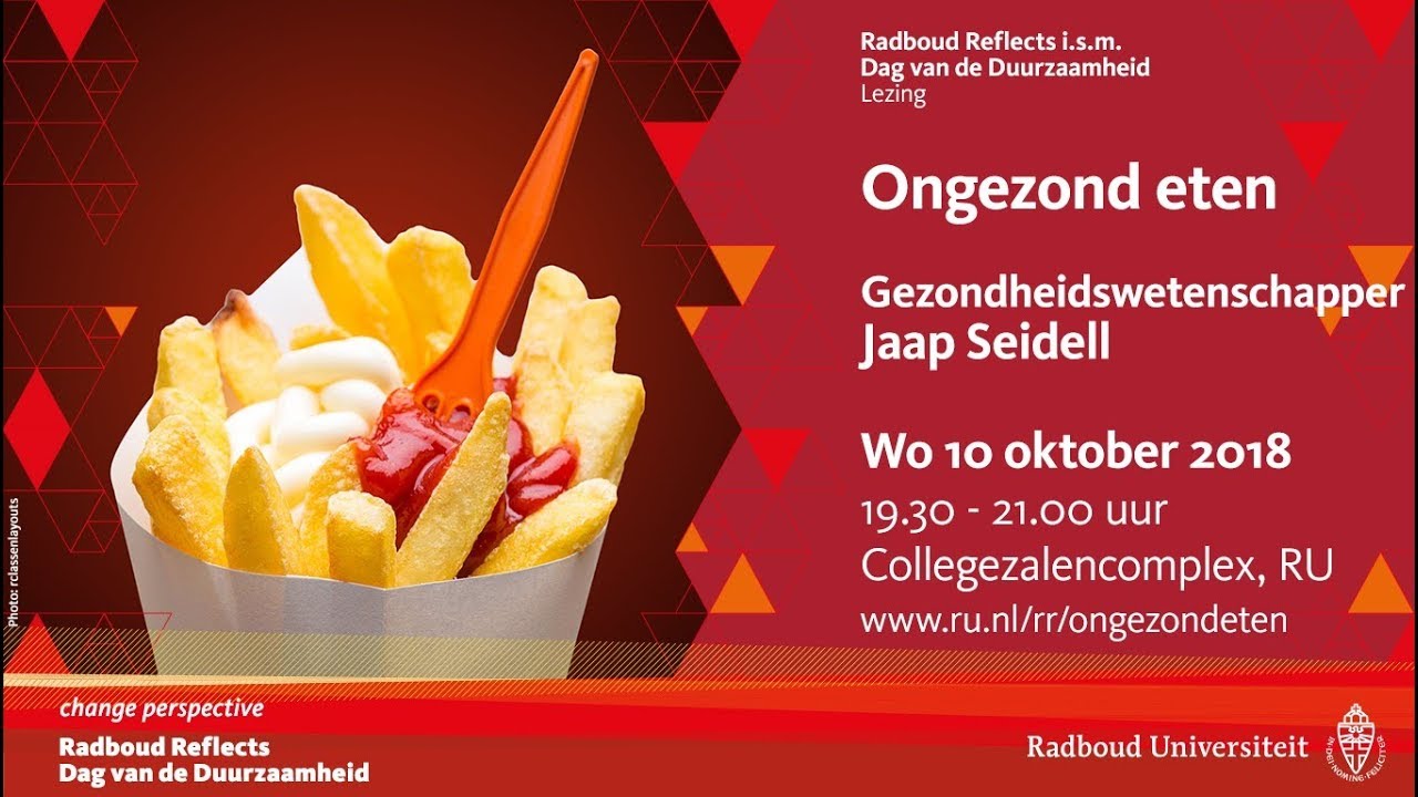 Ongezond eten | Jaap Seidell, gezondheidswetenschapper, lezing