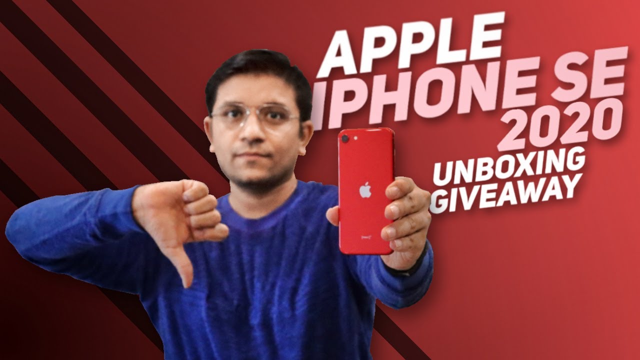 Apple iPhone SE 2020 Unboxing, First Look & Giveaway 🔥 (Indian Retail Unit)