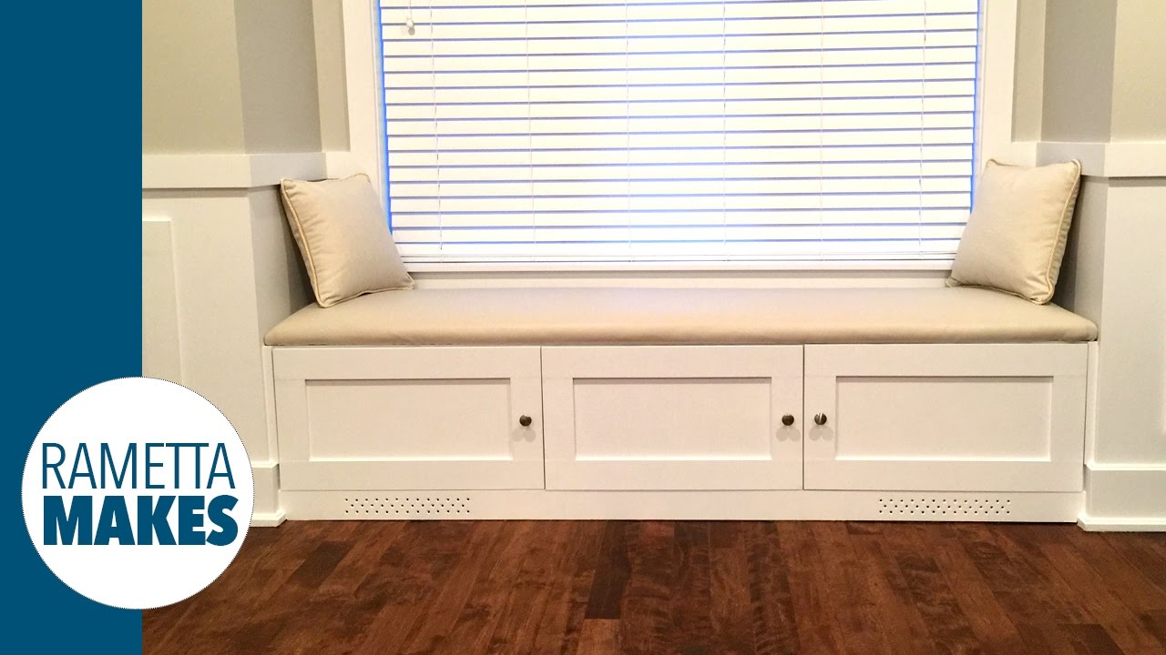 How to Build a Window Banquette with Leather Seat // DIY