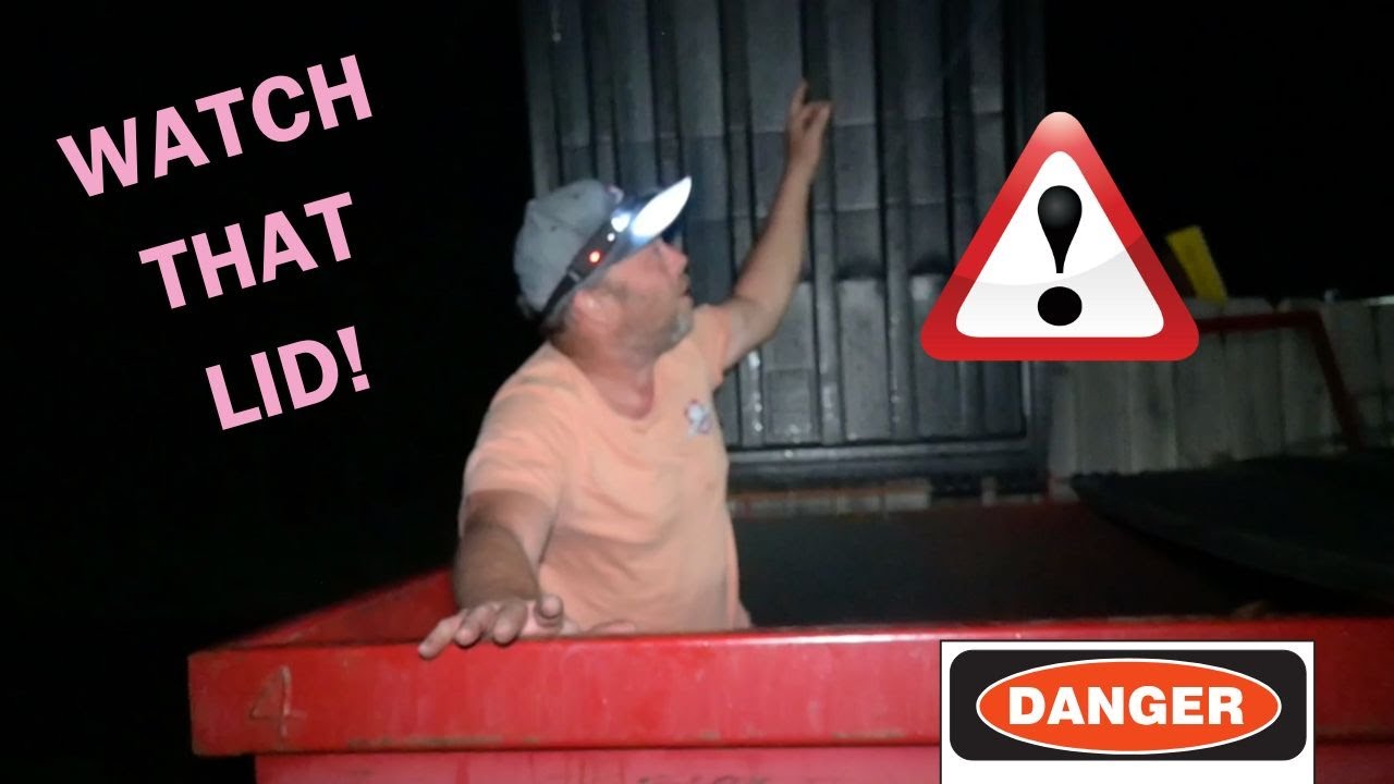 Dumpster diving Almost knocked out!