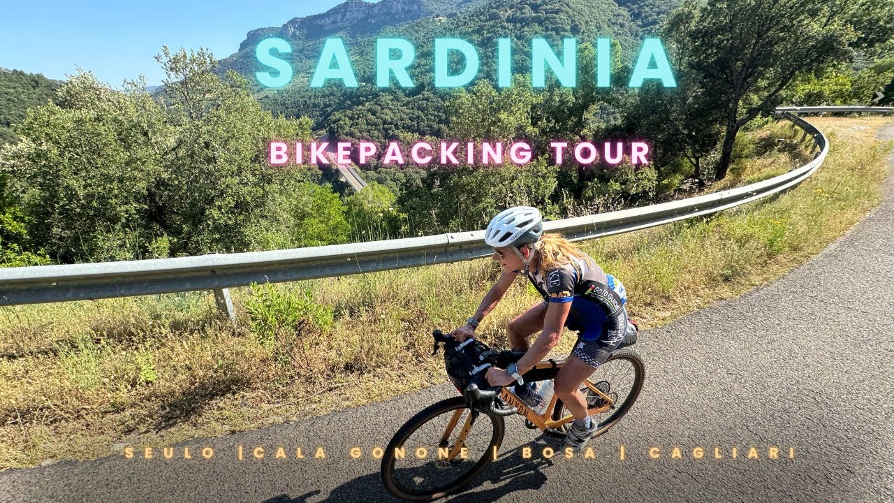 Mike and Clarissa bikepacking Sardinia