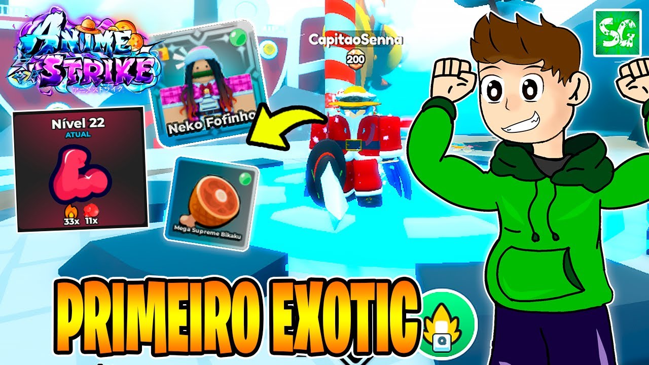 100% F2P! MEU PRIMEIRO EXOTIC NO ANIME STRIKE SIMULATOR ME DEIXOU ABSURDAMENTE FORTE!