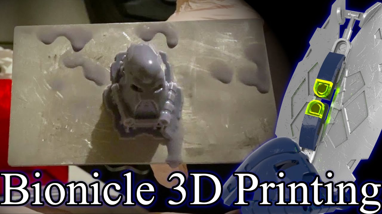 Bionicle 3D Printing: Helryx's Mask and Shield