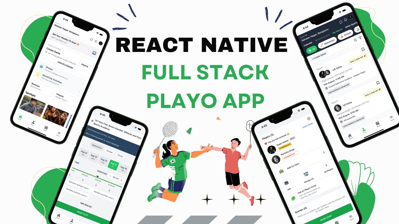 🔴 Let's build a Full Stack Playo App with REACT NATIVE using Mongo Db (MERN STACK)