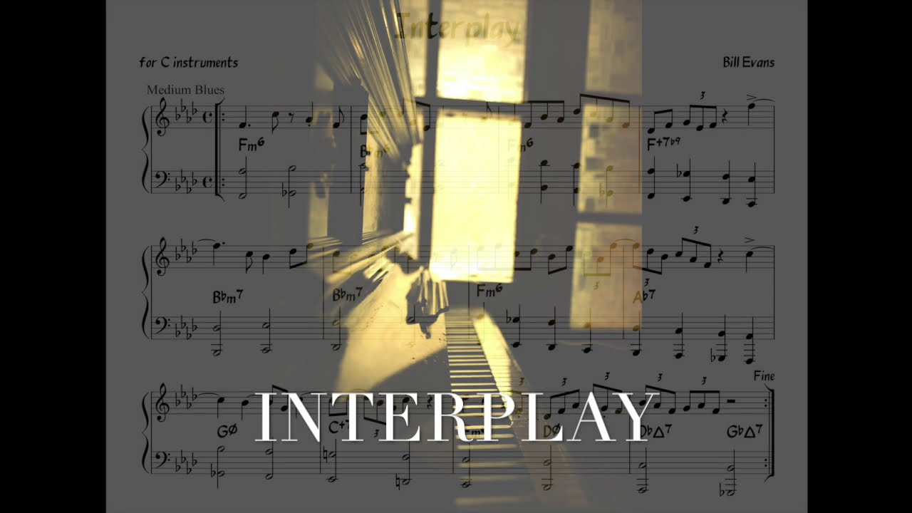 Interplay (B. Evans) Backing track + music sheet