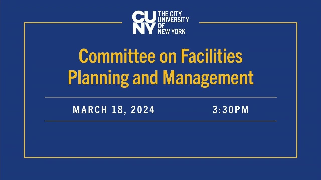 Committee on Facilities Planning and Management 031824