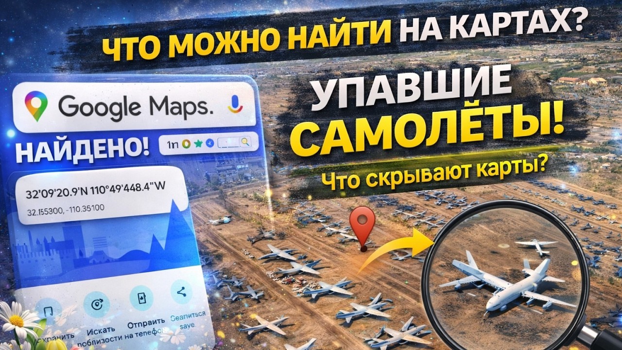 GOOGLE MAPS - самолёты, которые уже не летают 🤔