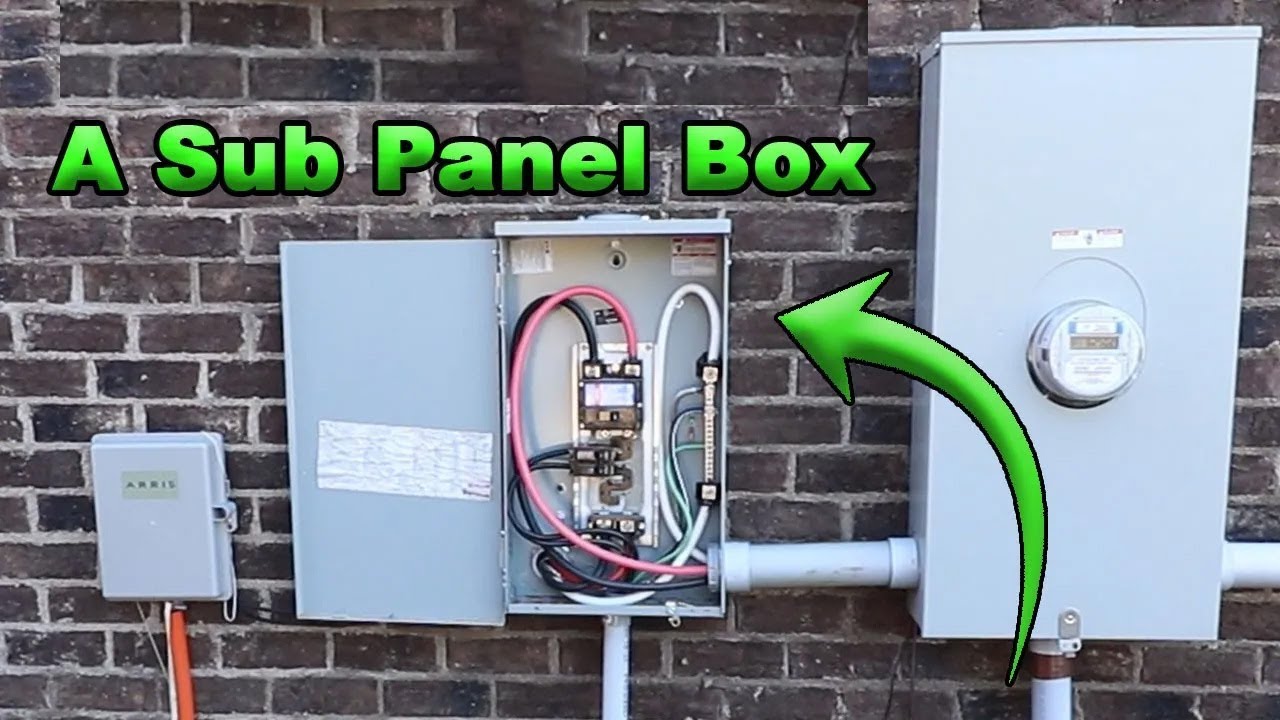 How a 100 Amp Sub Panel Breaker Box was installed In My 30 X 50 Shop.