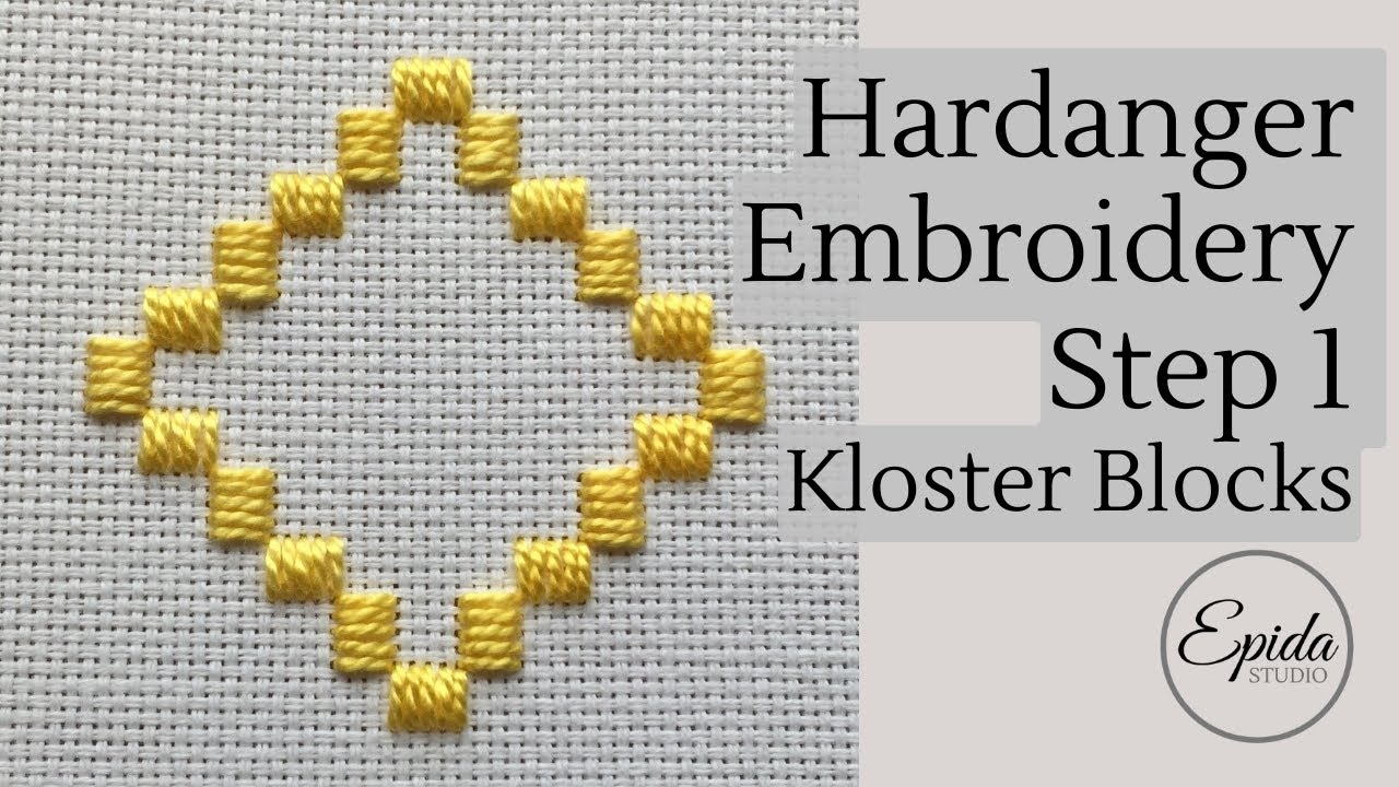 Hardanger Embroidery Tutorial part 1 - Kloster Blocks