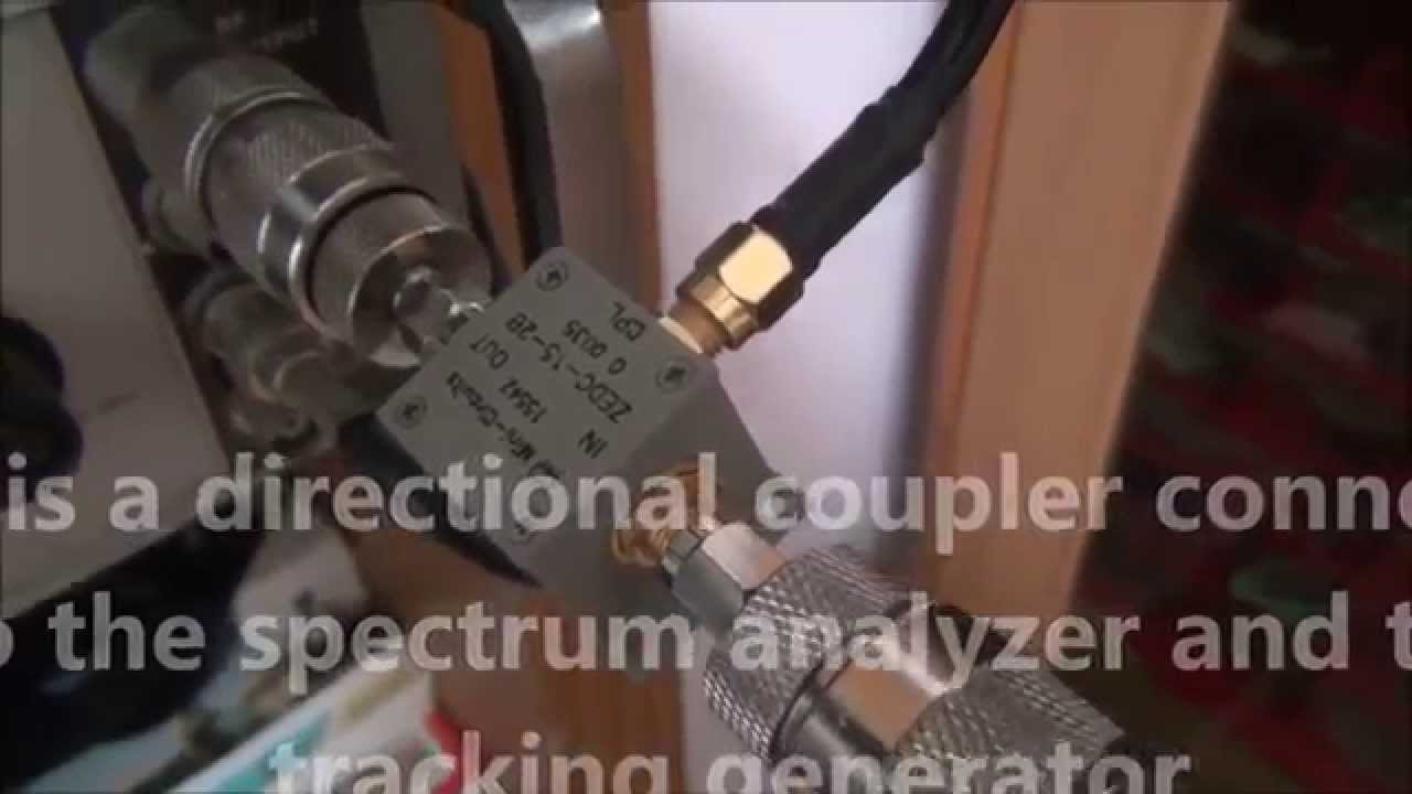 Antenna testing with spectrum analyzer and tracking generator