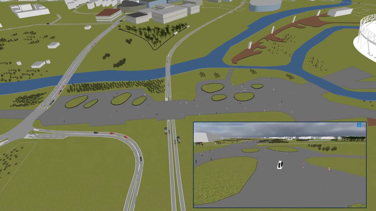 CAPRI: Queen Elizabeth Olympic Park Model in Aimsun Next
