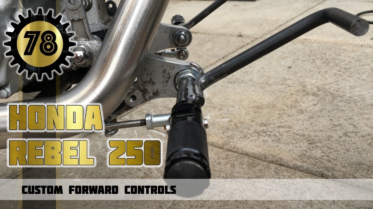 Honda Rebel 250 Bobber Build Custom Motorcycle Forward Controls Part 6