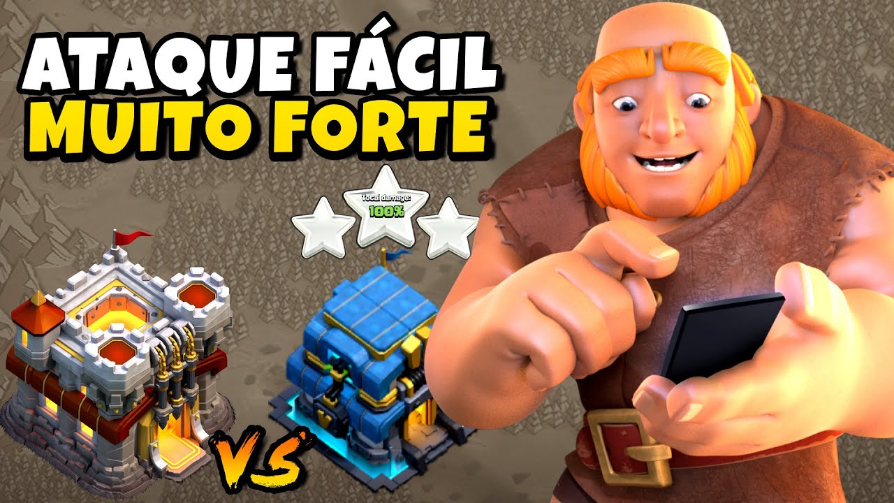 MELHOR ATAQUE PARA CV11 DAR PT EM CV12 FACILMENTE | Clash Of Clans