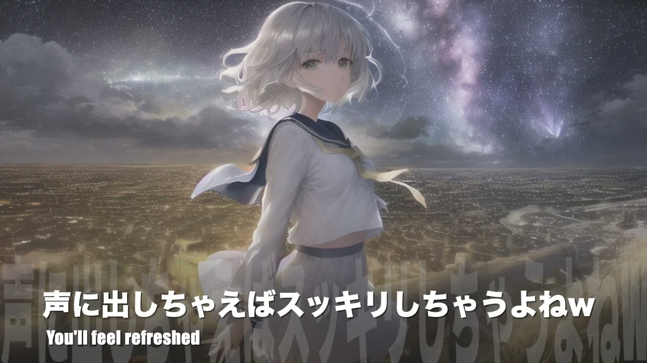 声に出しちゃえばスッキリしちゃうよねw -You'll feel refreshed-