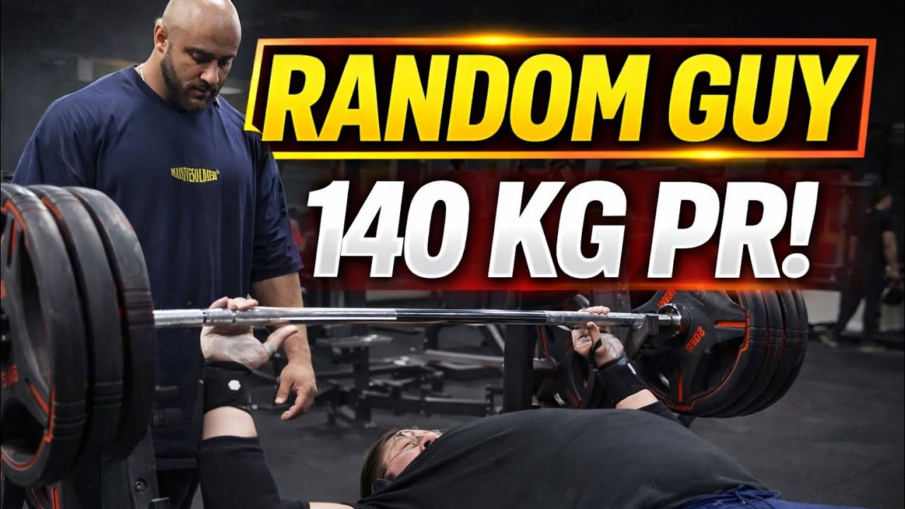 Random Guy drückt 140KG PR! (LED DAY)