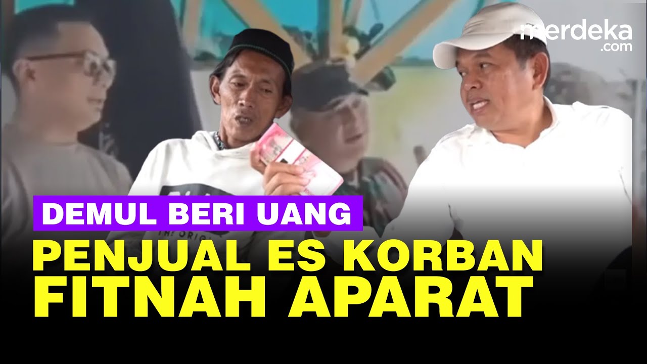 Dedi Mulyadi Beri Uang Segepok Untuk Tukang ES Gabus Korban Fitnah & Kekerasan TNI-Polisi