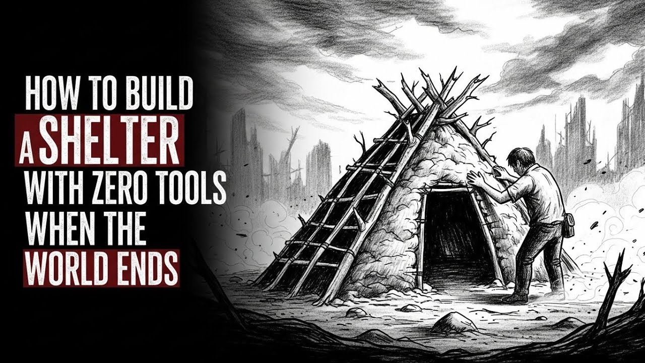 How to Build Shelter With ZERO Tools When the World Ends (Survival Guide)