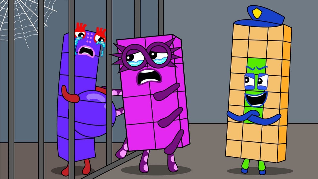 Please police, Numberblocks 6 is innocent - Numberblocks Funny Animation
