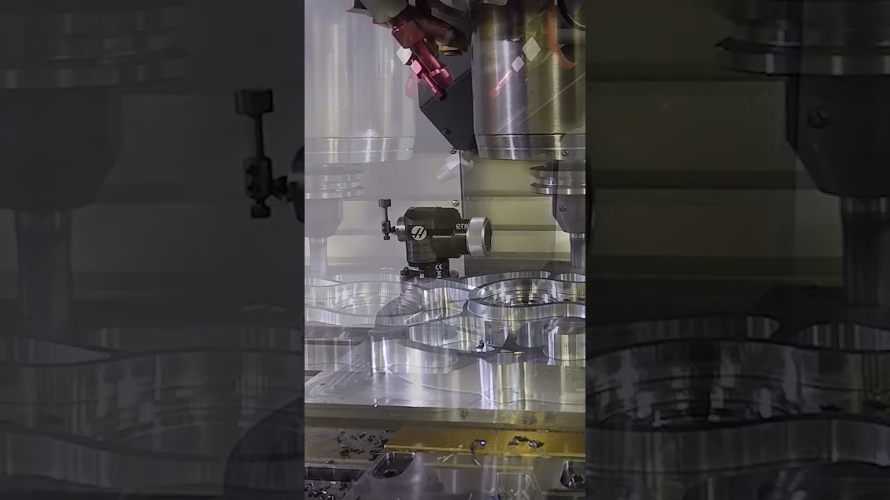 Our HeV-6 End Mill performing finishing passes in 1018 steel!