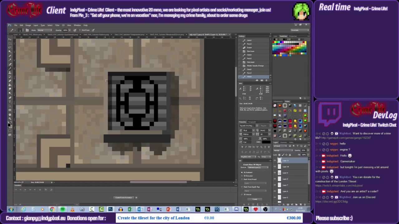 Crime Life! 2d MMORPG Live Dev! A.I. Coding! #gamedev #programming #coding #mmorpg (Part 13)