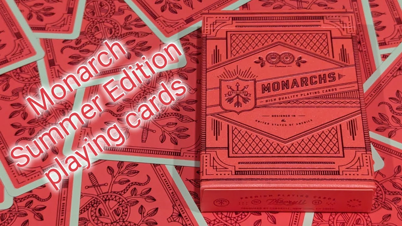 Daily deck review day 374 - Summer Edition Monarch playing cards By Theory11