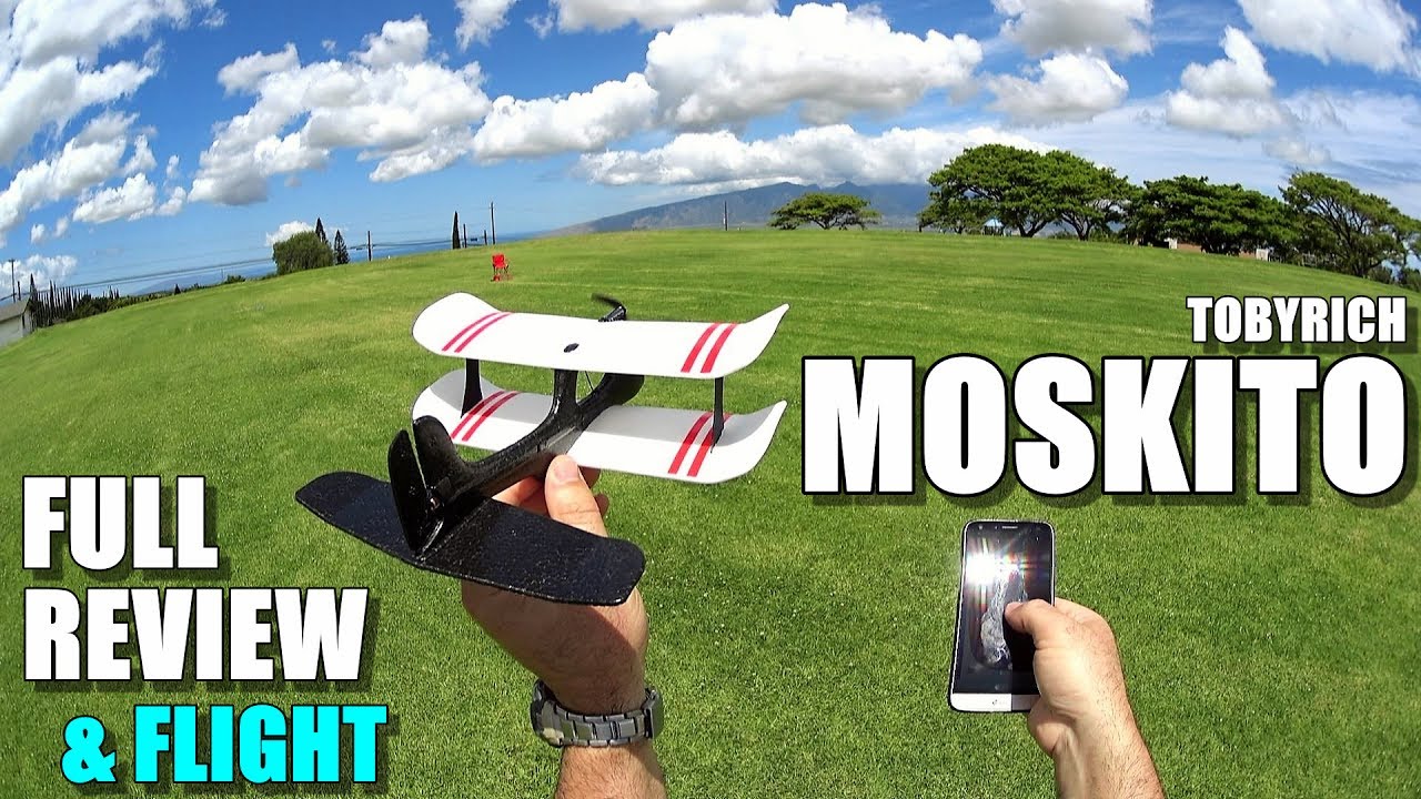 TOBYRICH MOSKITO Smartphone Controlled Airplane - Full Review - [Unboxing, Setup, Flight Test]