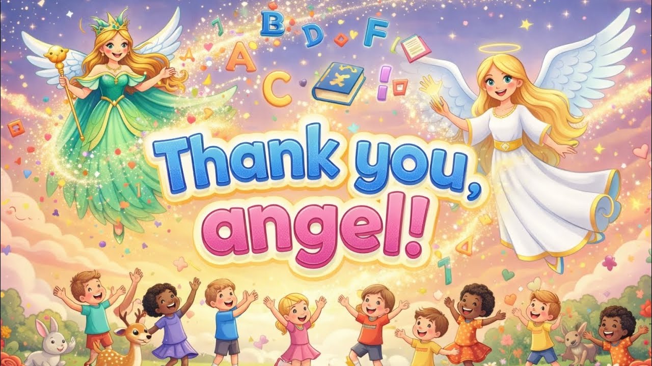 Thankyou Angel ll Fun Nursery Poems and Rhymes ll #nurseryrhymes #animation #youtube 