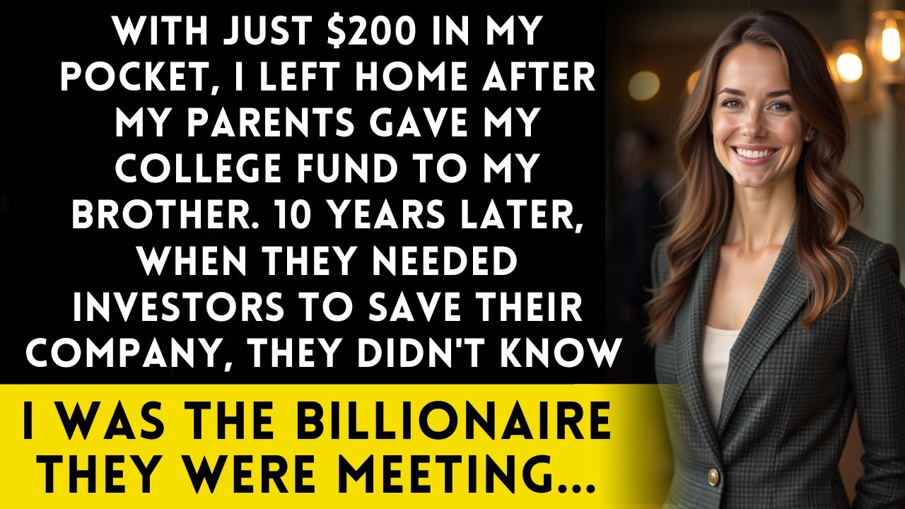 My Parents Gave Everything to My Brother, So I Left with $200