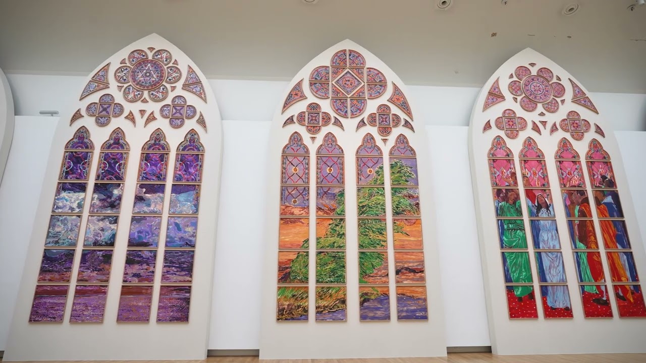 Discover Claire Tabouret&rsquo;s exhibition &lsquo;D&rsquo;un seul souffle&rsquo; at the Grand Palais, Paris, France.