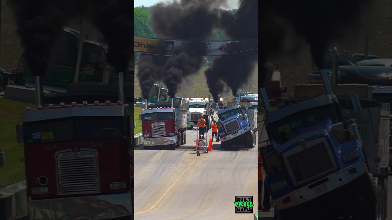 Kenworth on Kenworth getting Absolutely WILD loaded semi drag racing Unc's Semi Stampede 2025