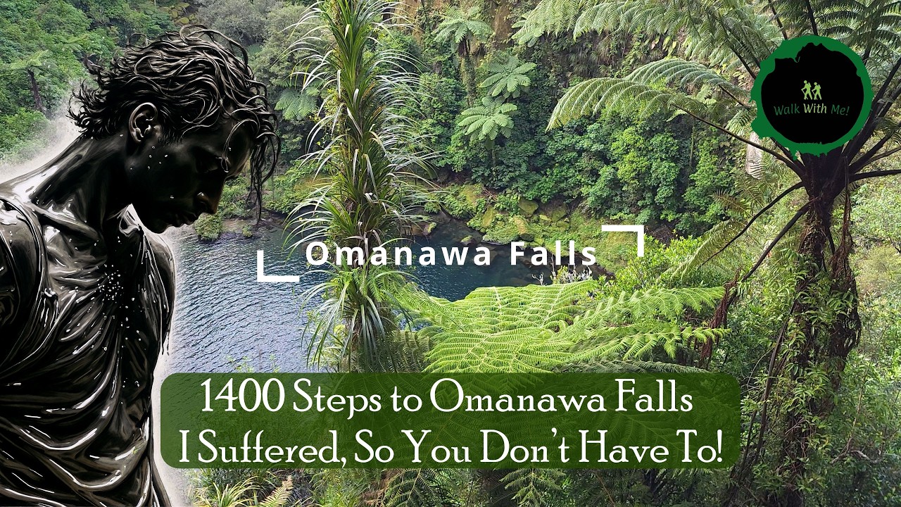 Omanawa Falls, Bay of Plenty, New Zealand,  Walk to a Beautiful Waterfall. #waterfall #naturewalk