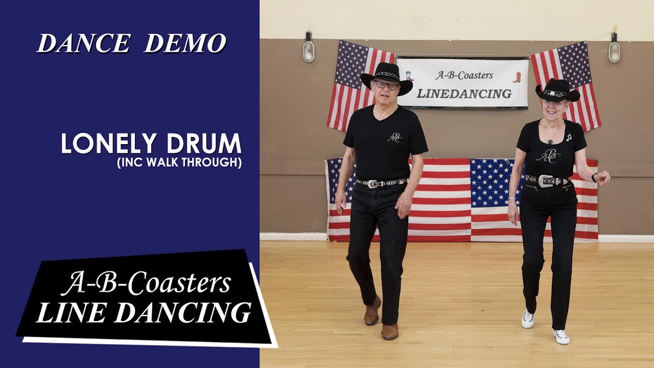 LONELY DRUM - Line Dance Demo & Walk Through