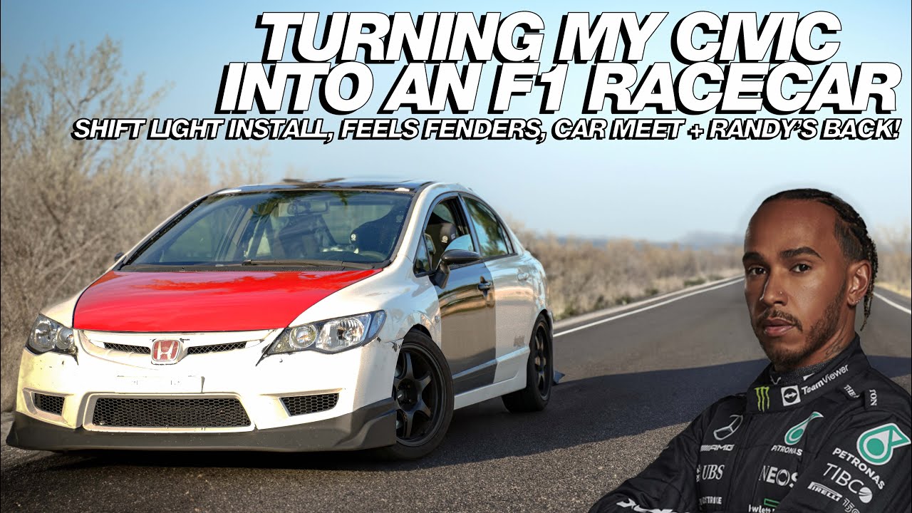 Turning My 'FD2' Civic into an F1 Race Car (Shift Light, Car Meet & Randy's AWD RSX)