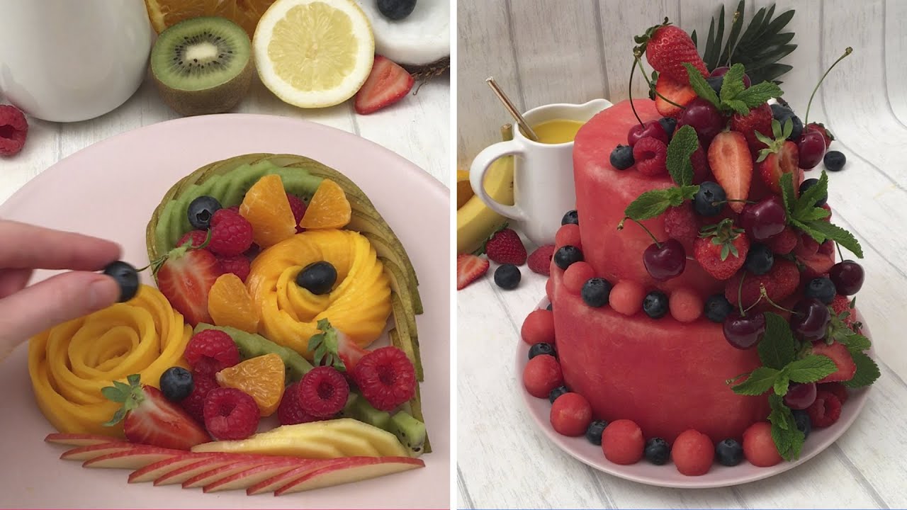 Non c'è sole senza frutta 🍓🍒🍑 Cocomero mille modi 🍉 Torre di frutta 🍍 Sangria arcobaleno 🌈