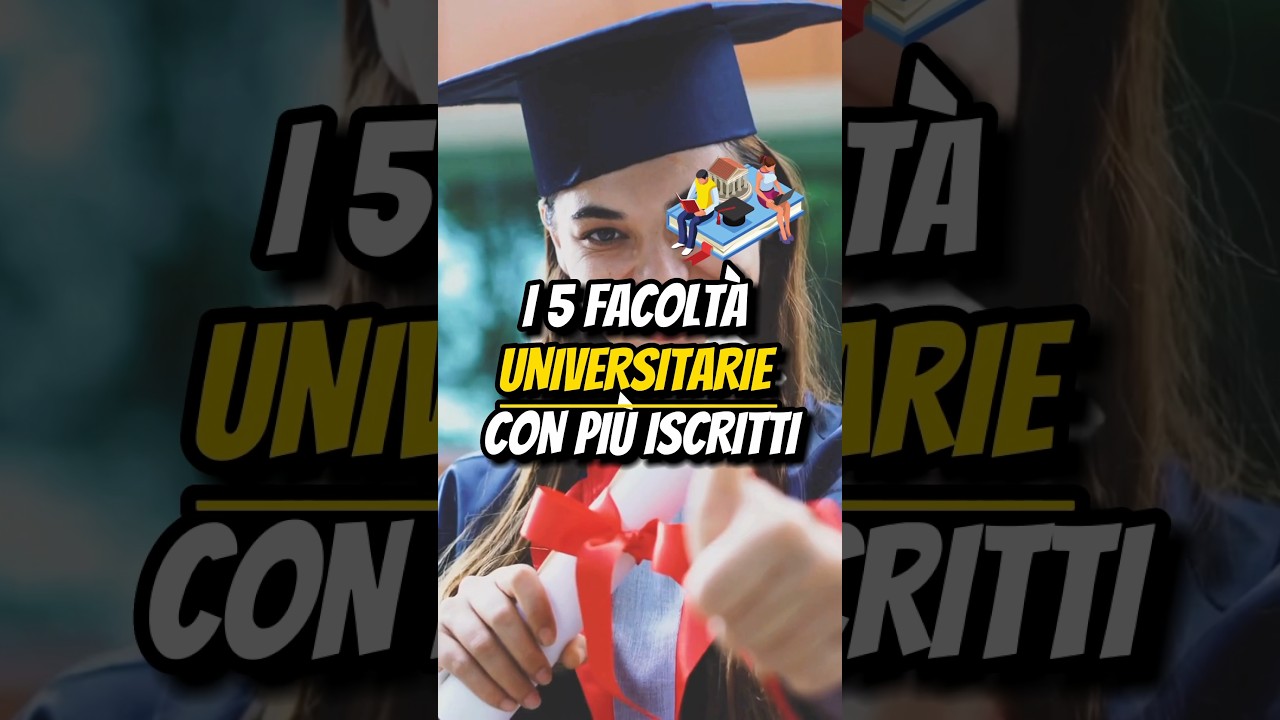 LE 5 FACOLT&Agrave; UNIVERSITARIE CON PI&Ugrave; ISCRITTI🎓