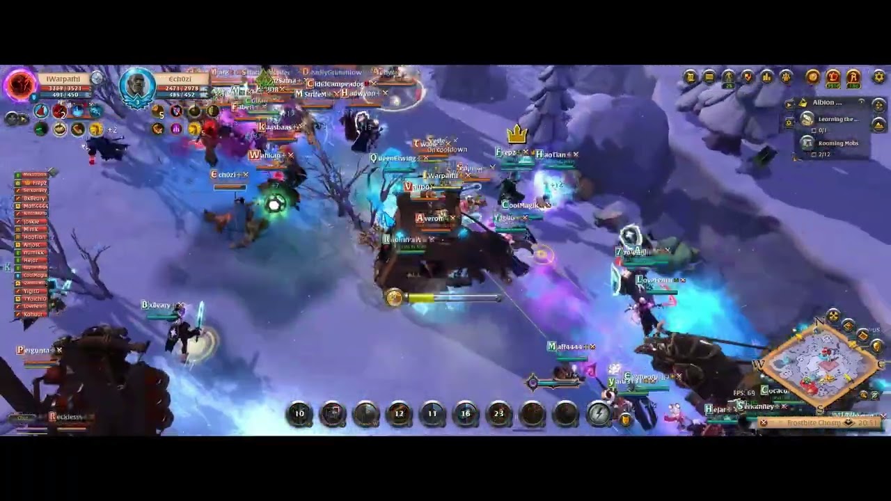 1H Hammer War VOD | Albion Online ZvZ Gameplay