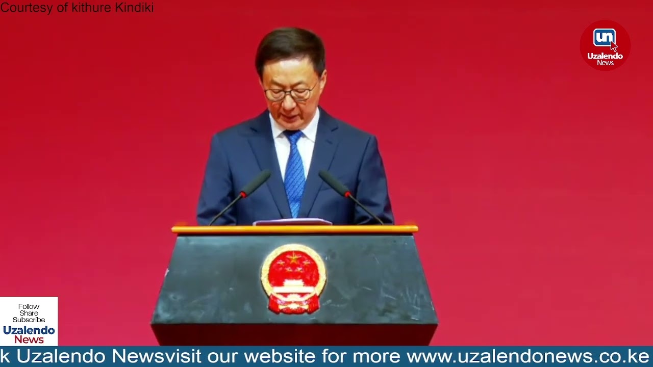 Vice President of China, Han Zheng speaks Kenya&ndash;China Business Forum in Nairobi