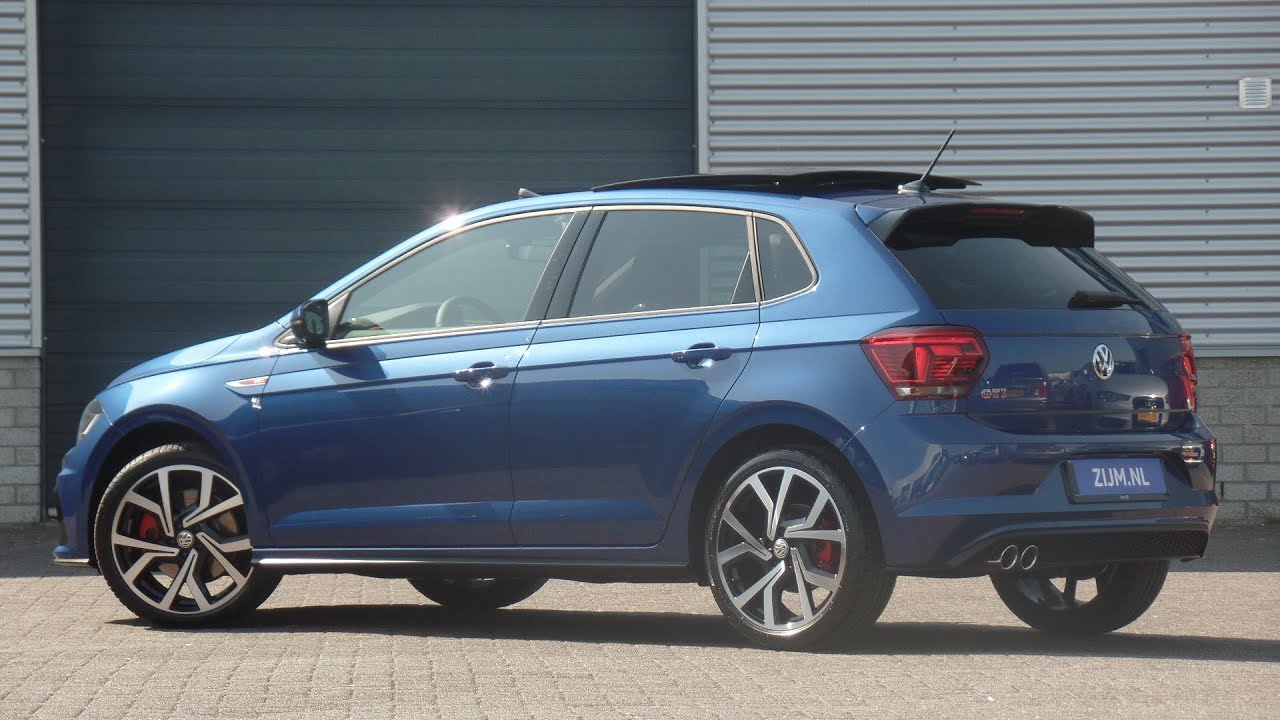 Volkswagen NEW Polo GTI 2019 Reef Blue Metallic 18 inch Brescia Walk around & detail inside