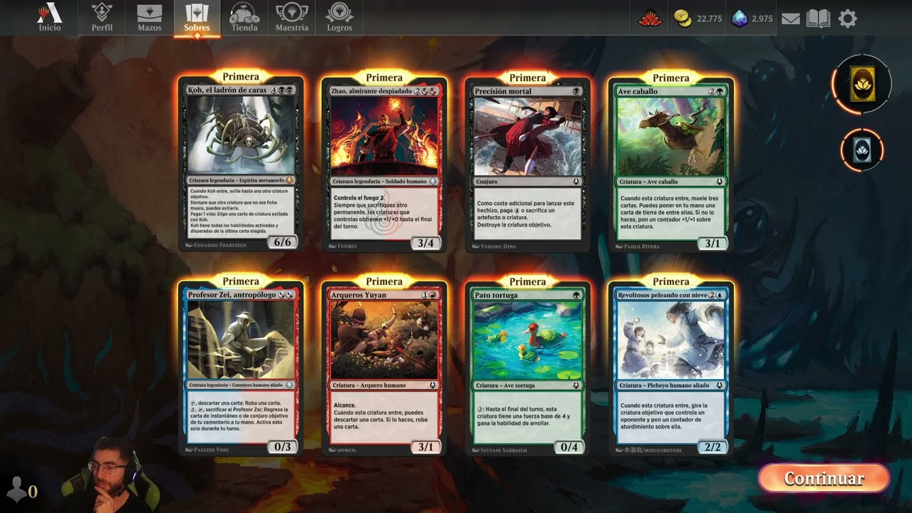 Magic arena --(Abriendo sobres) cuarta semana de febrero -- Español / Castellano