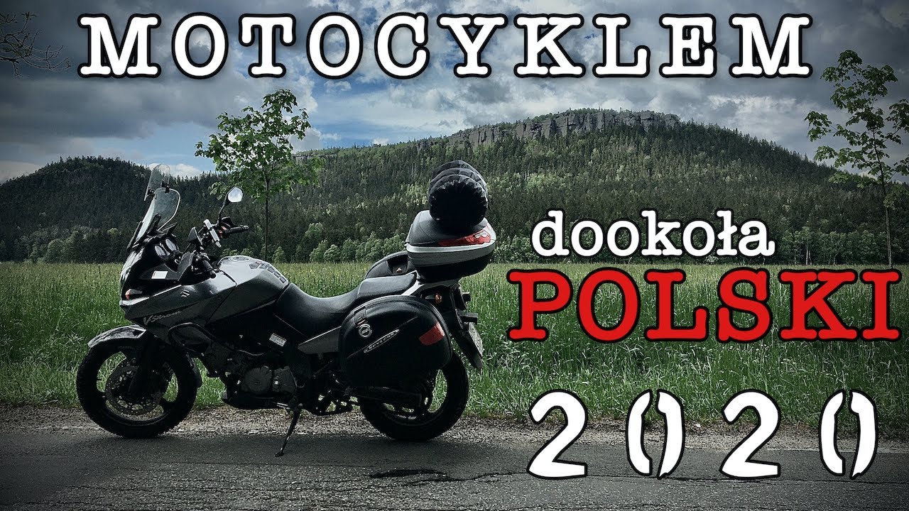 Motocyklem dookoła POLSKI 2020 Suzuki V-Strom 650 Podróż motocyklowa around Poland