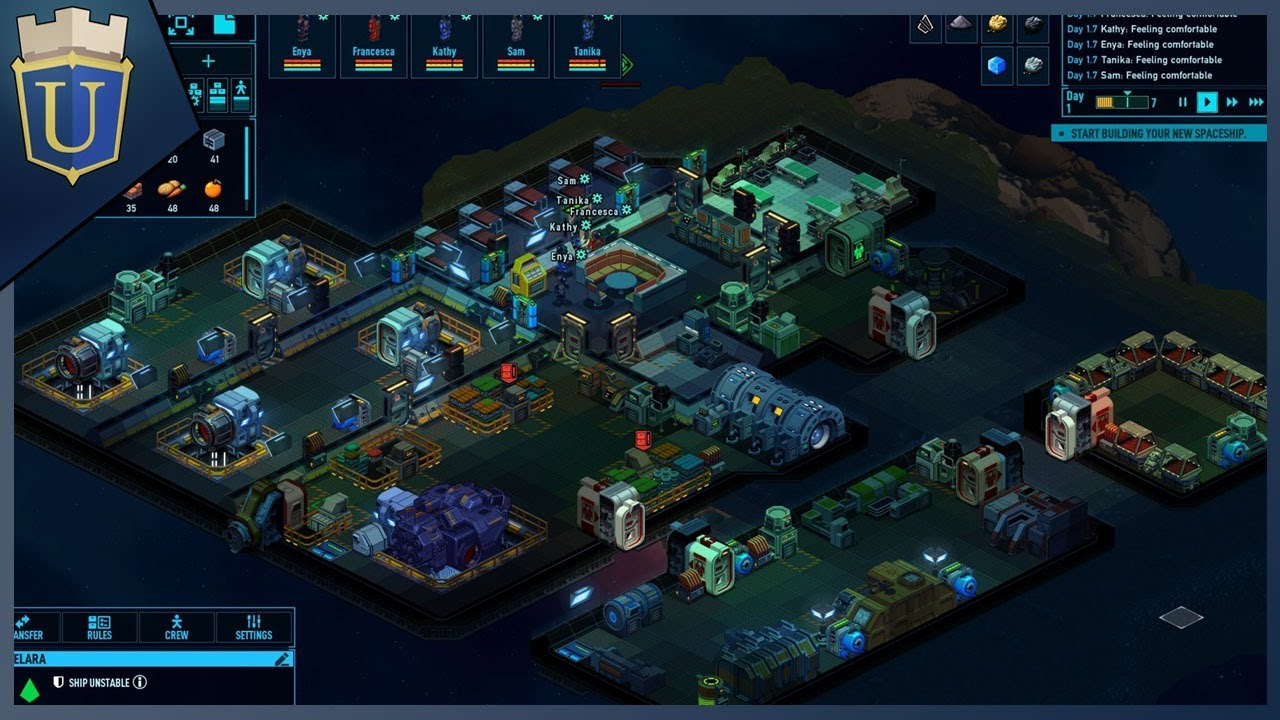 Making a Detailed and Huge Spaceship | Space Haven Gameplay